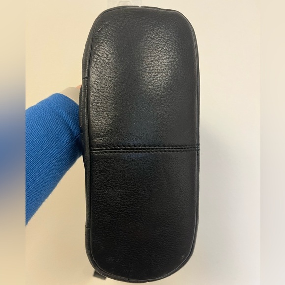 Vintage Fossil Black Leather 1954 Shoulder Bag - Picture 8 of 14